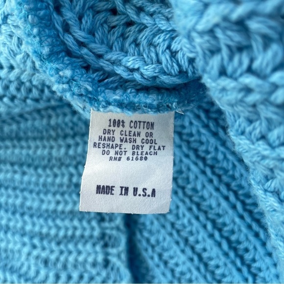 525 Women's Light Blue Mockneck 3/4 Sleeves Sweater Size Medium - Picture 5 of 7